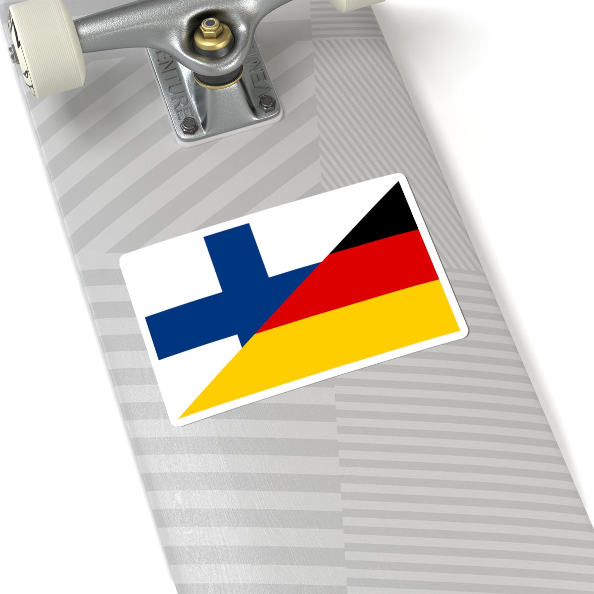 Flag of Finland and Germany (Finland) STICKER Vinyl Kiss-Cut Decal