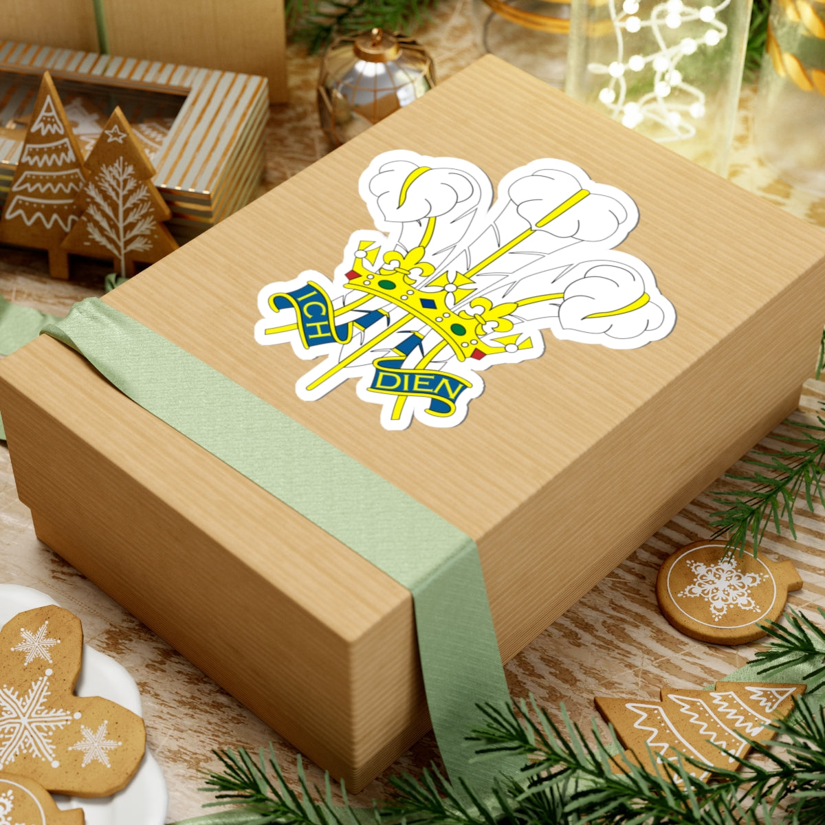 Badge of the Prince of Wales (United Kingdom) (Coat of Arms) STICKER Vinyl Kiss-Cut Decal