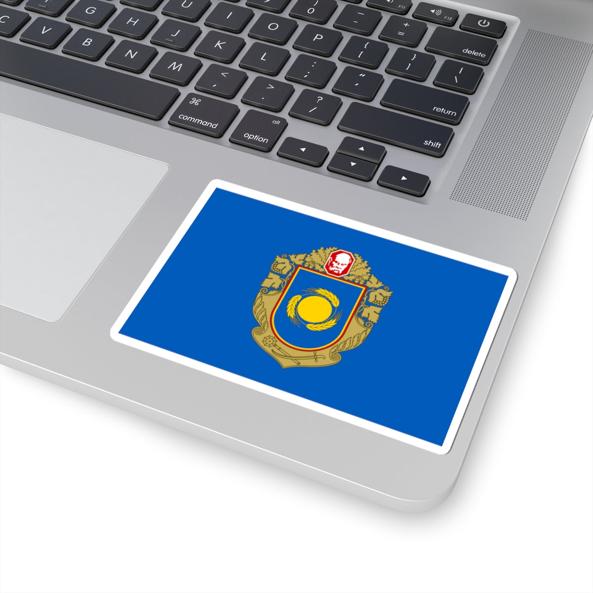 Flag of Cherkasy Oblast (Ukraine) STICKER Vinyl Kiss-Cut Decal