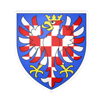 Armoiries Moravie (Czech Republic) (Coat of Arms) STICKER Vinyl Kiss-Cut Decal