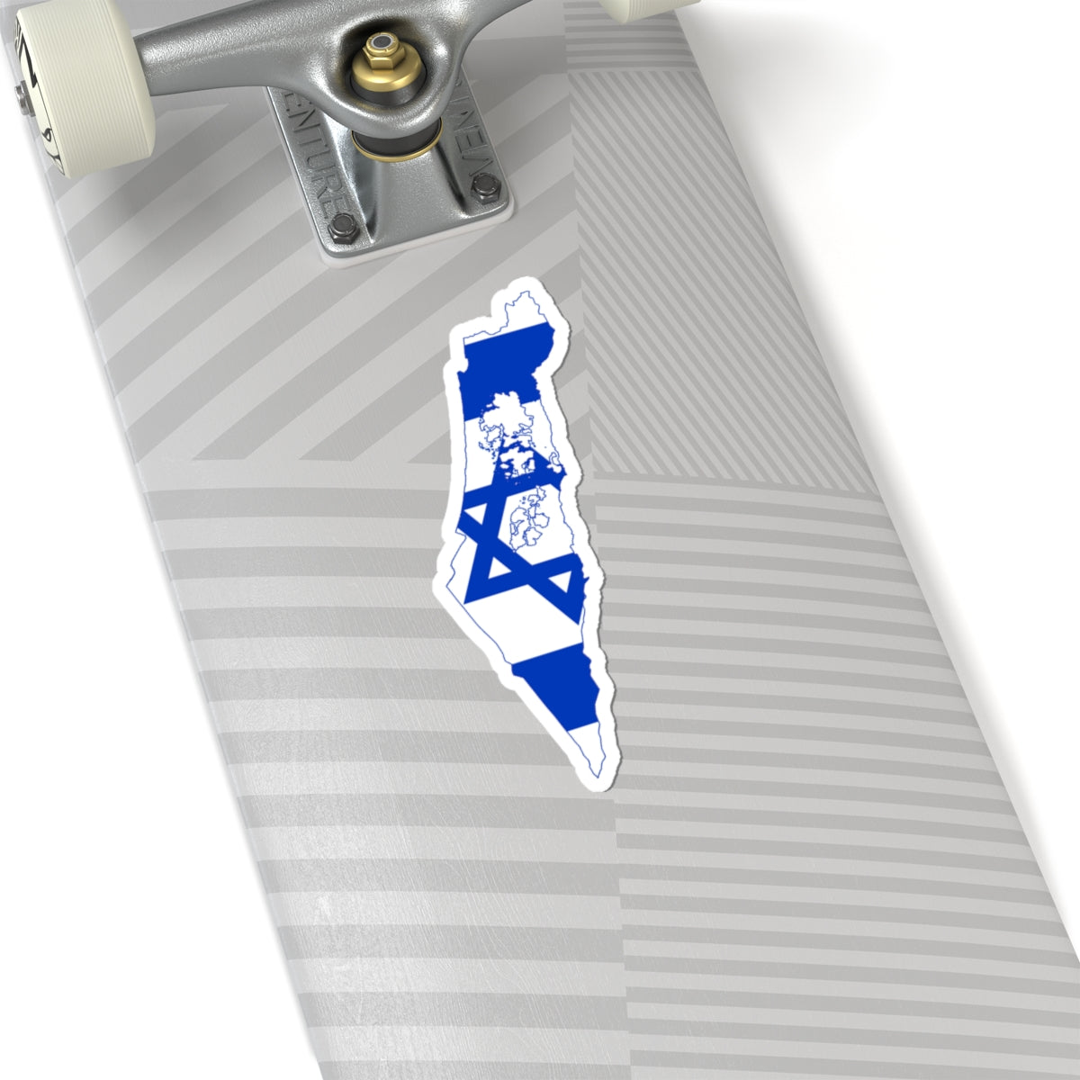 Israel Flag-map including Area C (Israel) STICKER Vinyl Kiss-Cut Decal