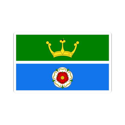 Hampshire green and blue flag (England) STICKER Vinyl Kiss-Cut Decal
