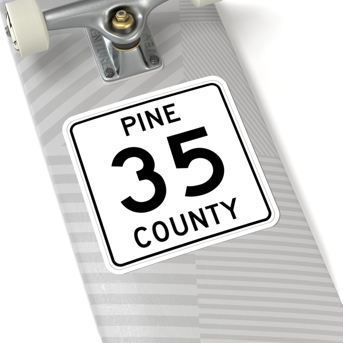 Pine County Route 35 MN (Minnesota) (Road Sign) STICKER Vinyl Kiss-Cut Decal