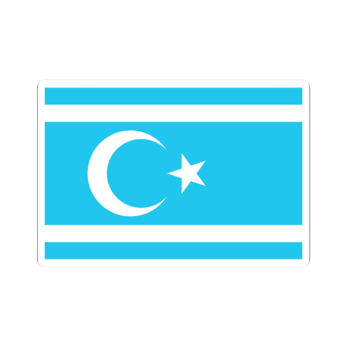 Flag of Iraq Turkmen FrontVEC (Iraq) STICKER Vinyl Kiss-Cut Decal