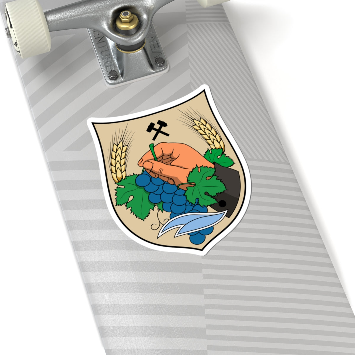 Coa Hungary Town Izsófalva (Hungary) (Coat of Arms) STICKER Vinyl Kiss-Cut Decal