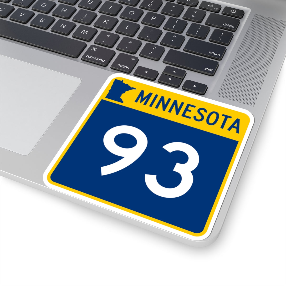 MN-93 (Minnesota) (Road Sign) STICKER Vinyl Kiss-Cut Decal