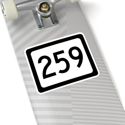 WV-259 (Virginia) (Road Sign) STICKER Vinyl Kiss-Cut Decal