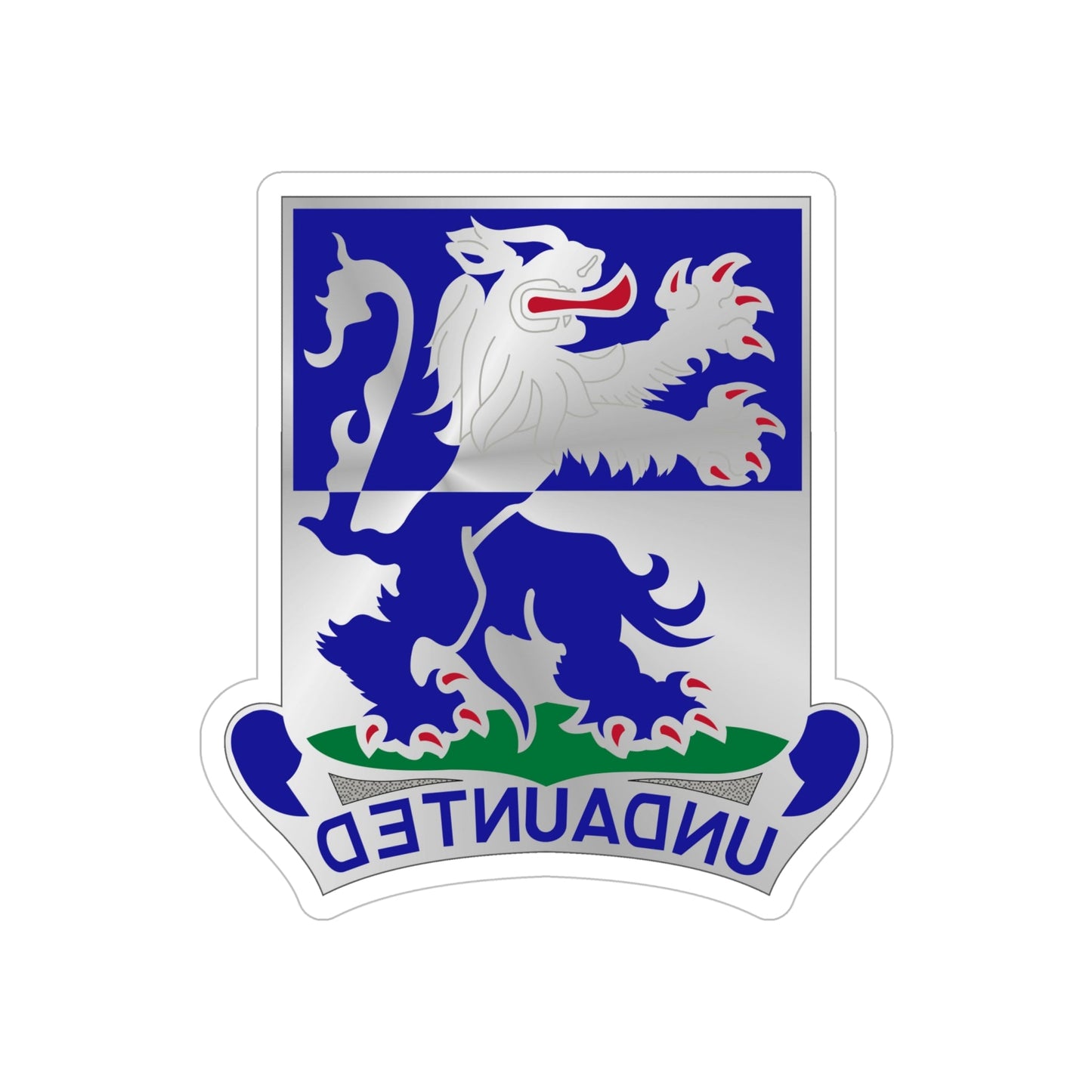 119th Infantry Regiment (U.S. Army) REVERSE PRINT Transparent STICKER-6" × 6"-The Sticker Space