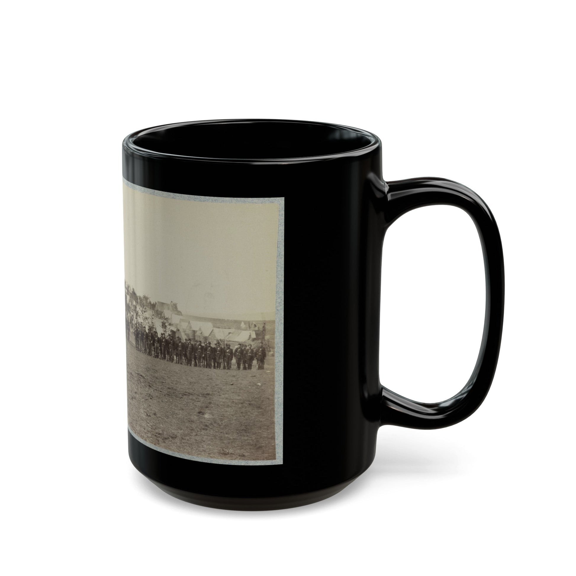 119th Pennsylvania Infantry (U.S. Civil War) Black Coffee Mug-The Sticker Space