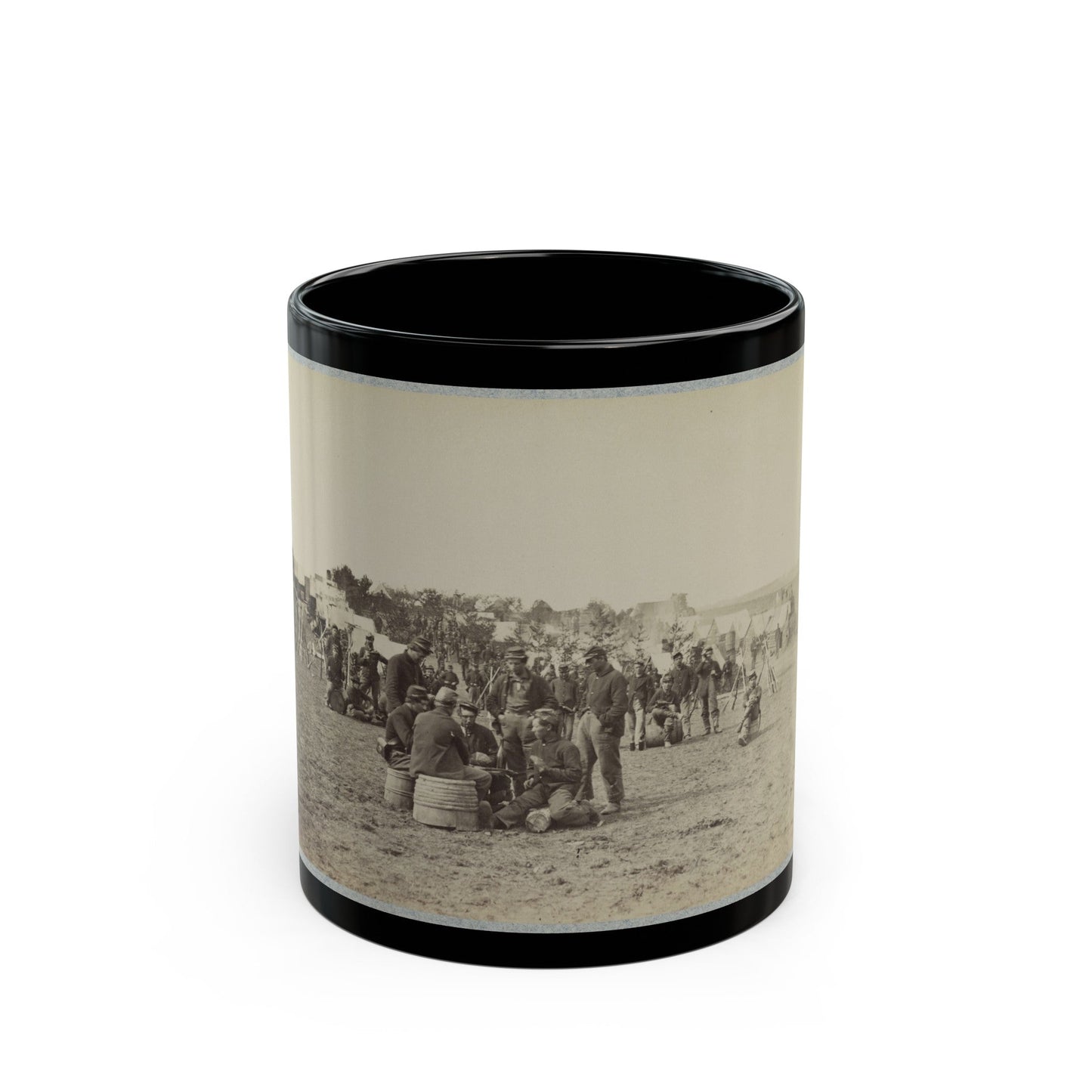 119th Pennsylvania Infantry(2) (U.S. Civil War) Black Coffee Mug-11oz-The Sticker Space