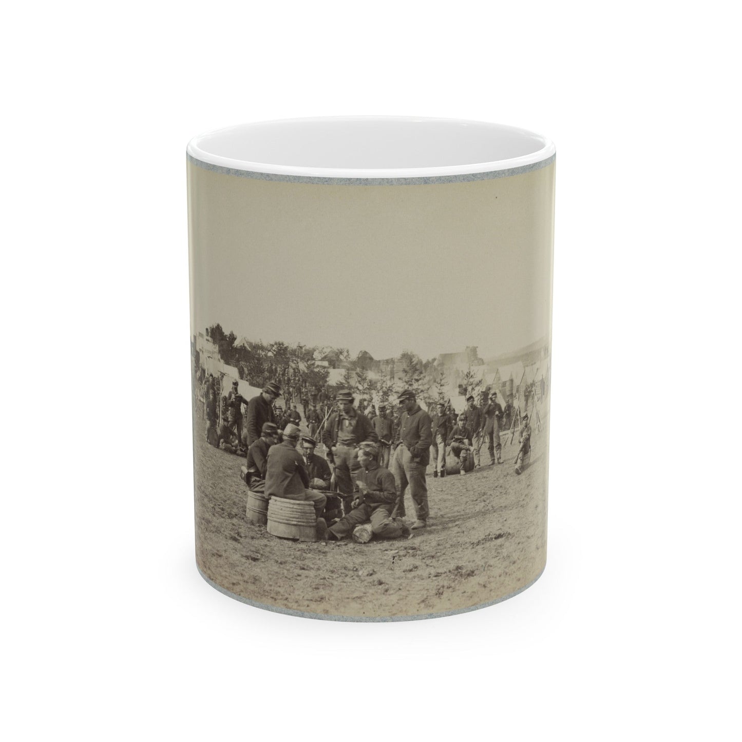 119th Pennsylvania Infantry(2) (U.S. Civil War) White Coffee Mug-11oz-The Sticker Space