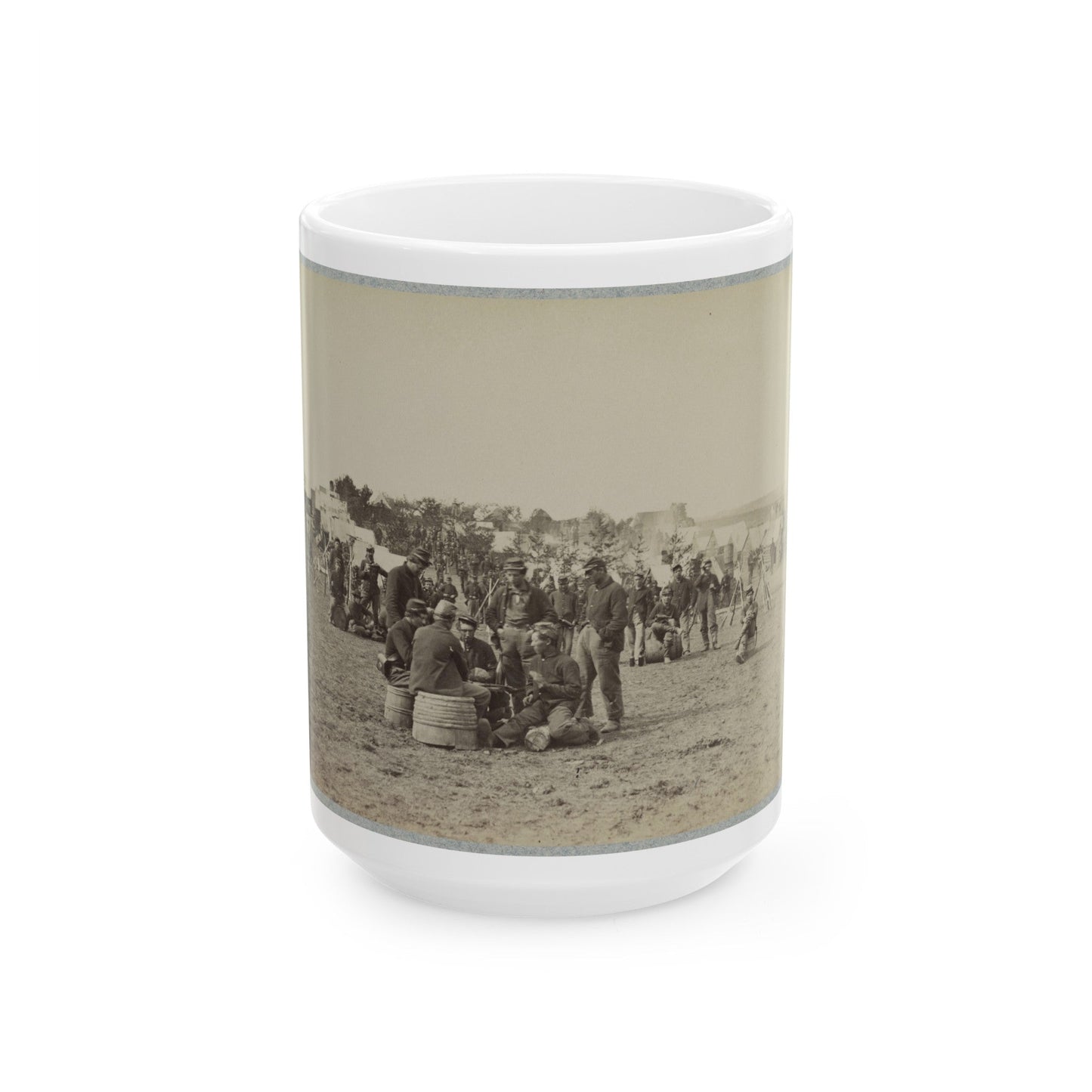 119th Pennsylvania Infantry(2) (U.S. Civil War) White Coffee Mug-15oz-The Sticker Space