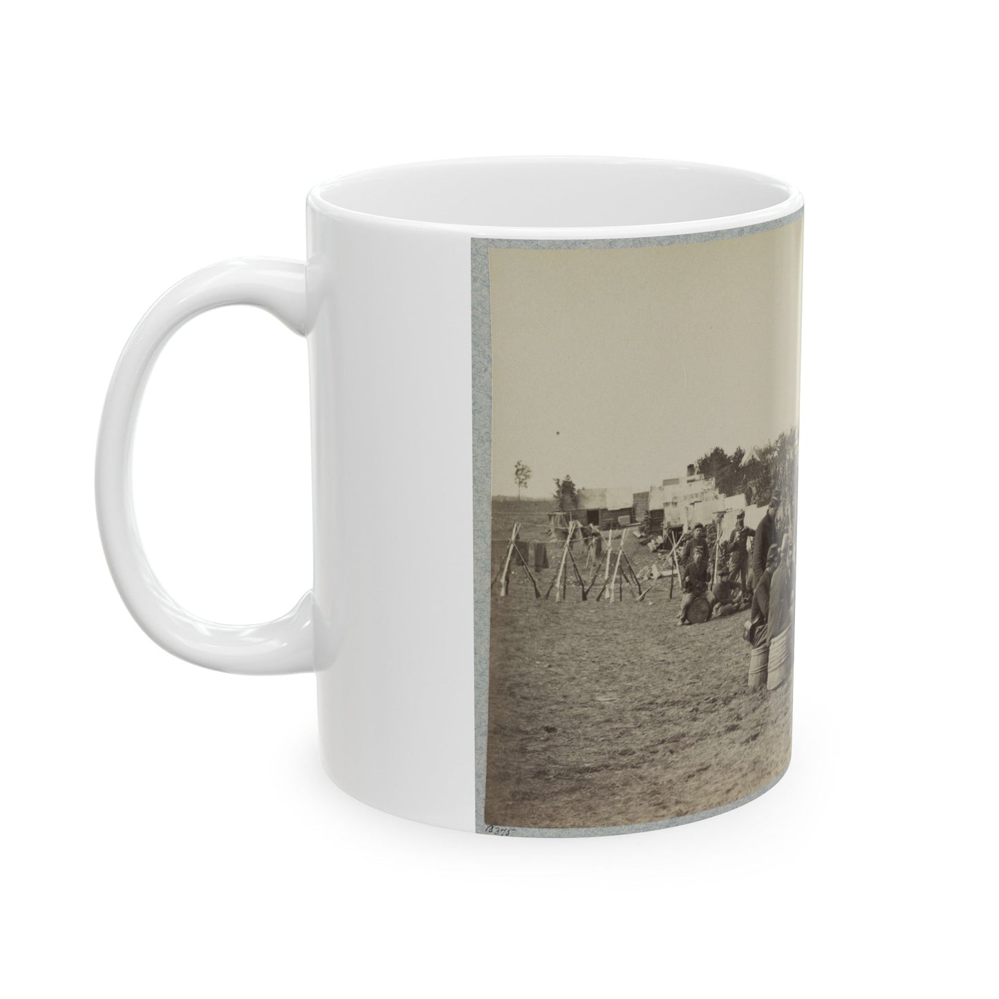 119th Pennsylvania Infantry(2) (U.S. Civil War) White Coffee Mug-The Sticker Space