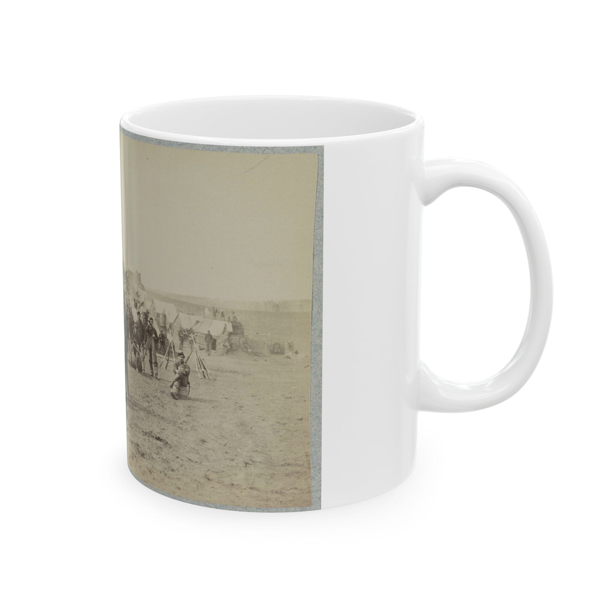 119th Pennsylvania Infantry(2) (U.S. Civil War) White Coffee Mug-The Sticker Space