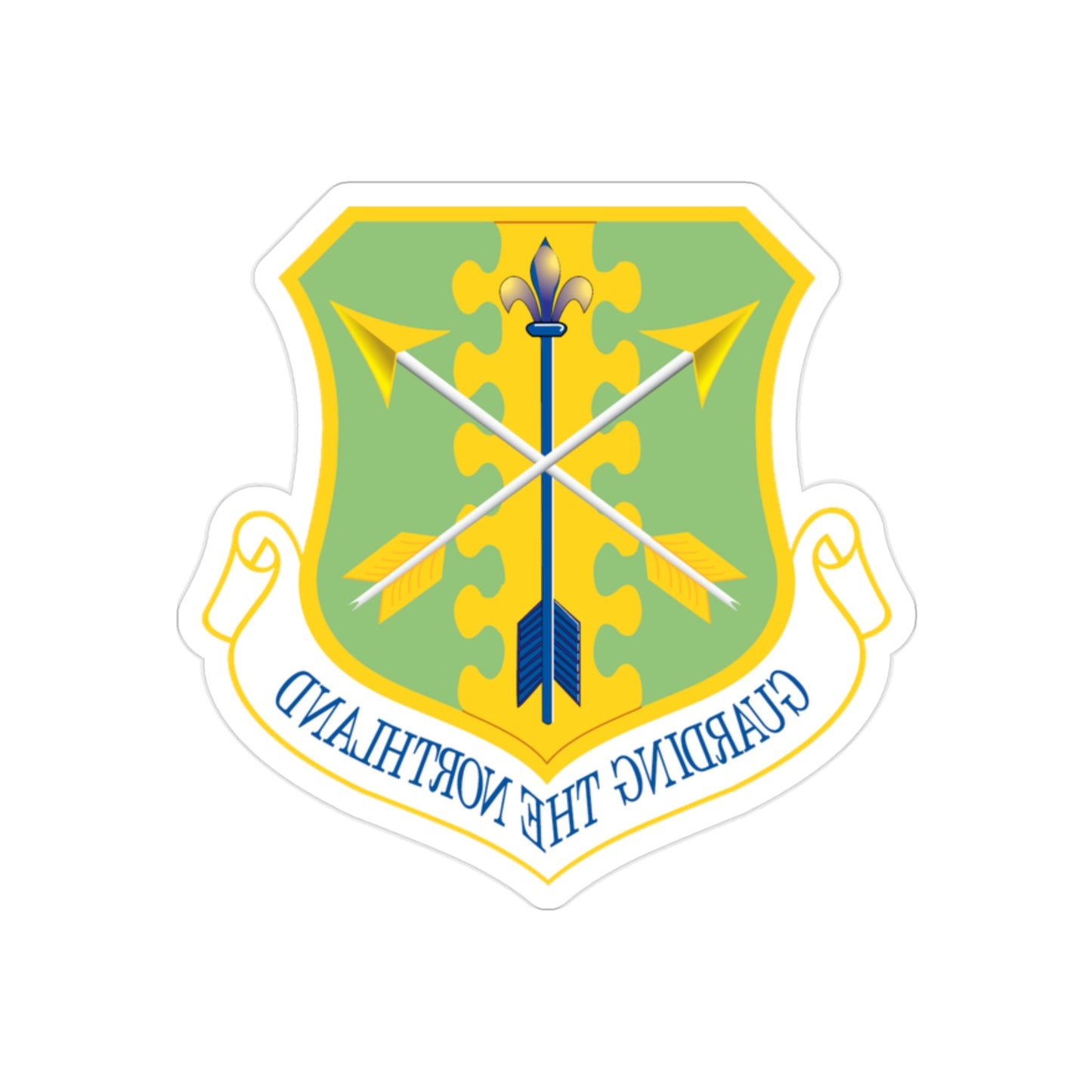 119th Wing (U.S. Air Force) REVERSE PRINT Transparent STICKER-2" × 2"-The Sticker Space