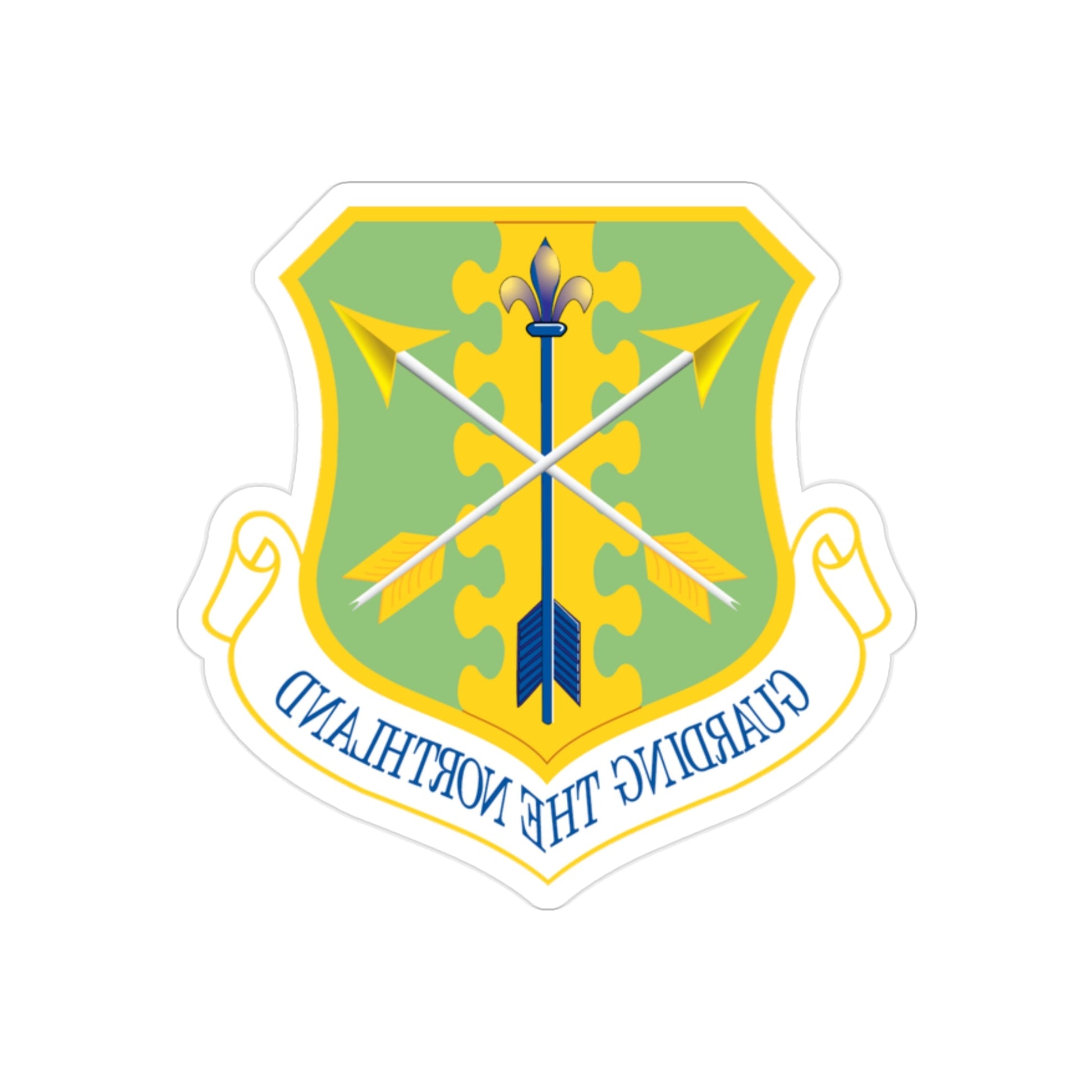 119th Wing (U.S. Air Force) REVERSE PRINT Transparent STICKER-2" × 2"-The Sticker Space