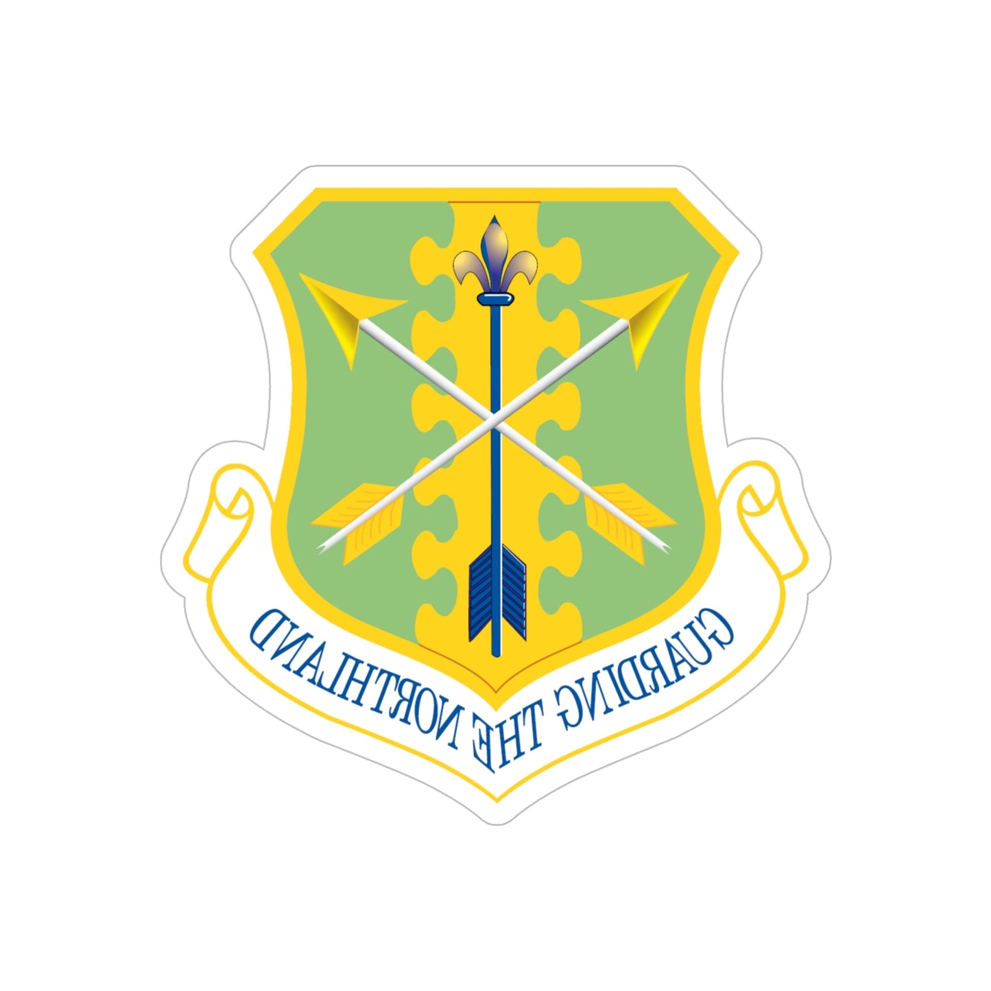 119th Wing (U.S. Air Force) REVERSE PRINT Transparent STICKER-6" × 6"-The Sticker Space