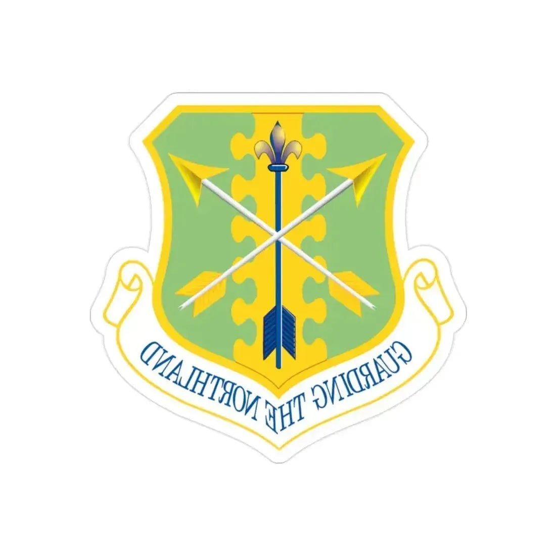 119th Wing (U.S. Air Force) REVERSE PRINT Transparent Die-Cut STICKER 2 Inch Die-Cut Transparent - The Sticker Space