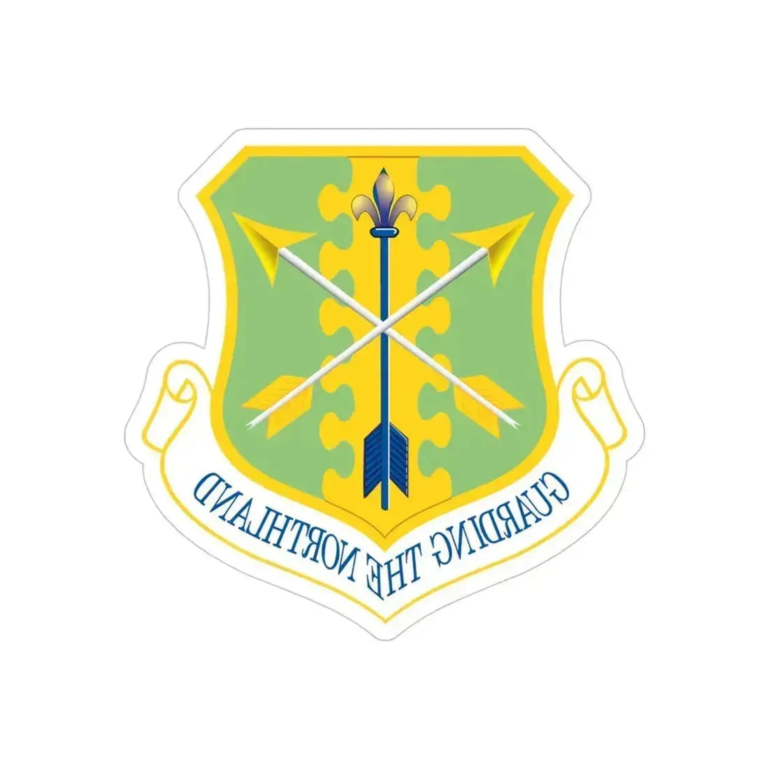 119th Wing (U.S. Air Force) REVERSE PRINT Transparent Die-Cut STICKER 4 Inch Die-Cut Transparent - The Sticker Space