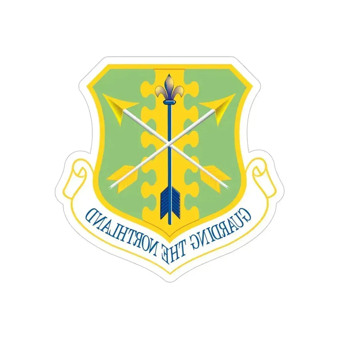119th Wing (U.S. Air Force) REVERSE PRINT Transparent Die-Cut STICKER 6 Inch Die-Cut Transparent - The Sticker Space