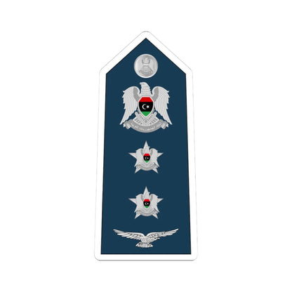 11.Libyan Air Force COL (Libya) (Military Rank) STICKER Vinyl Kiss-Cut Decal 3 Inch White - The Sticker Space