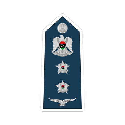 11.Libyan Air Force COL (Libya) (Military Rank) STICKER Vinyl Kiss-Cut Decal 4 Inch White - The Sticker Space