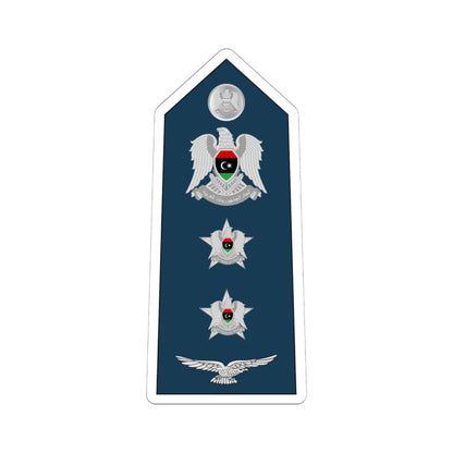 11.Libyan Air Force COL (Libya) (Military Rank) STICKER Vinyl Kiss-Cut Decal 6 Inch White - The Sticker Space