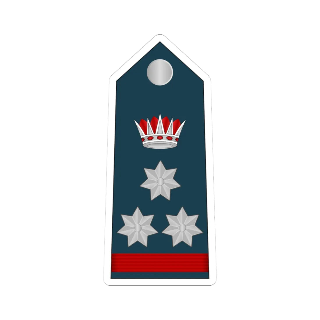 11.RBAF BG (Bahrain) (Military Rank) STICKER Vinyl Kiss-Cut Decal 3 Inch White - The Sticker Space