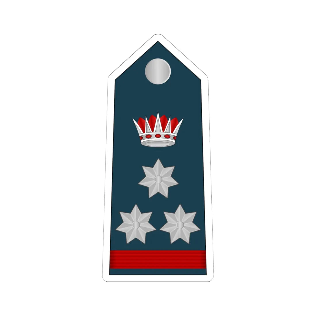 11.RBAF BG (Bahrain) (Military Rank) STICKER Vinyl Kiss-Cut Decal 6 Inch White - The Sticker Space