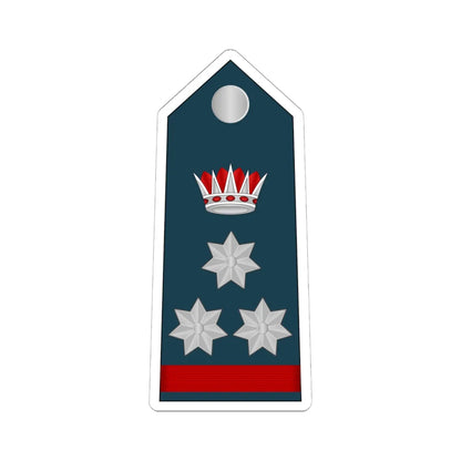 11.RBAF BG (Bahrain) (Military Rank) STICKER Vinyl Kiss-Cut Decal 6 Inch White - The Sticker Space