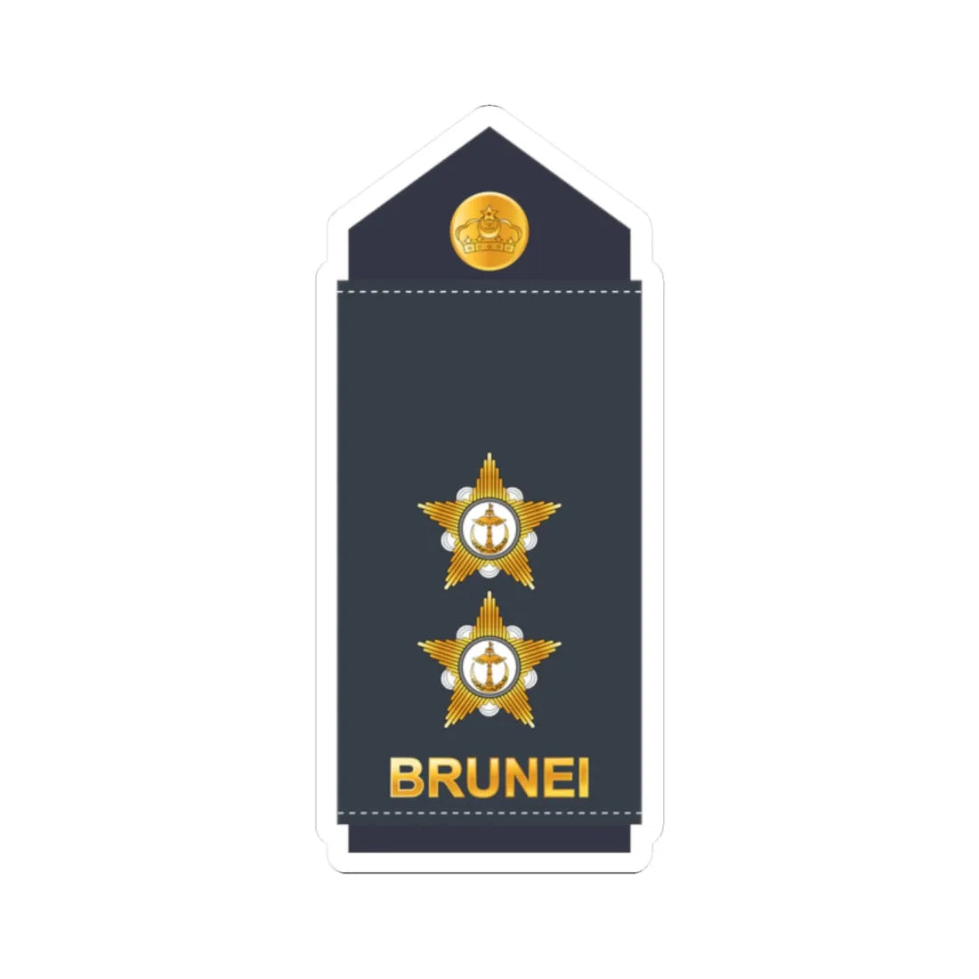 11.RBrAF 1LT (Brunei) (Military Rank) STICKER Vinyl Kiss-Cut Decal 2 Inch White - The Sticker Space