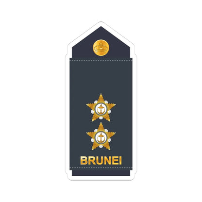 11.RBrAF 1LT (Brunei) (Military Rank) STICKER Vinyl Kiss-Cut Decal 4 Inch White - The Sticker Space