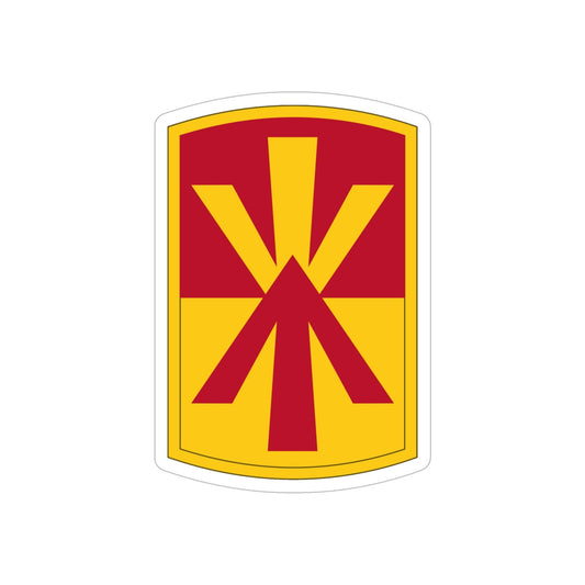 11th Air Defense Artillery Brigade (U.S. Army) REVERSE PRINT Transparent STICKER-6 Inch-The Sticker Space