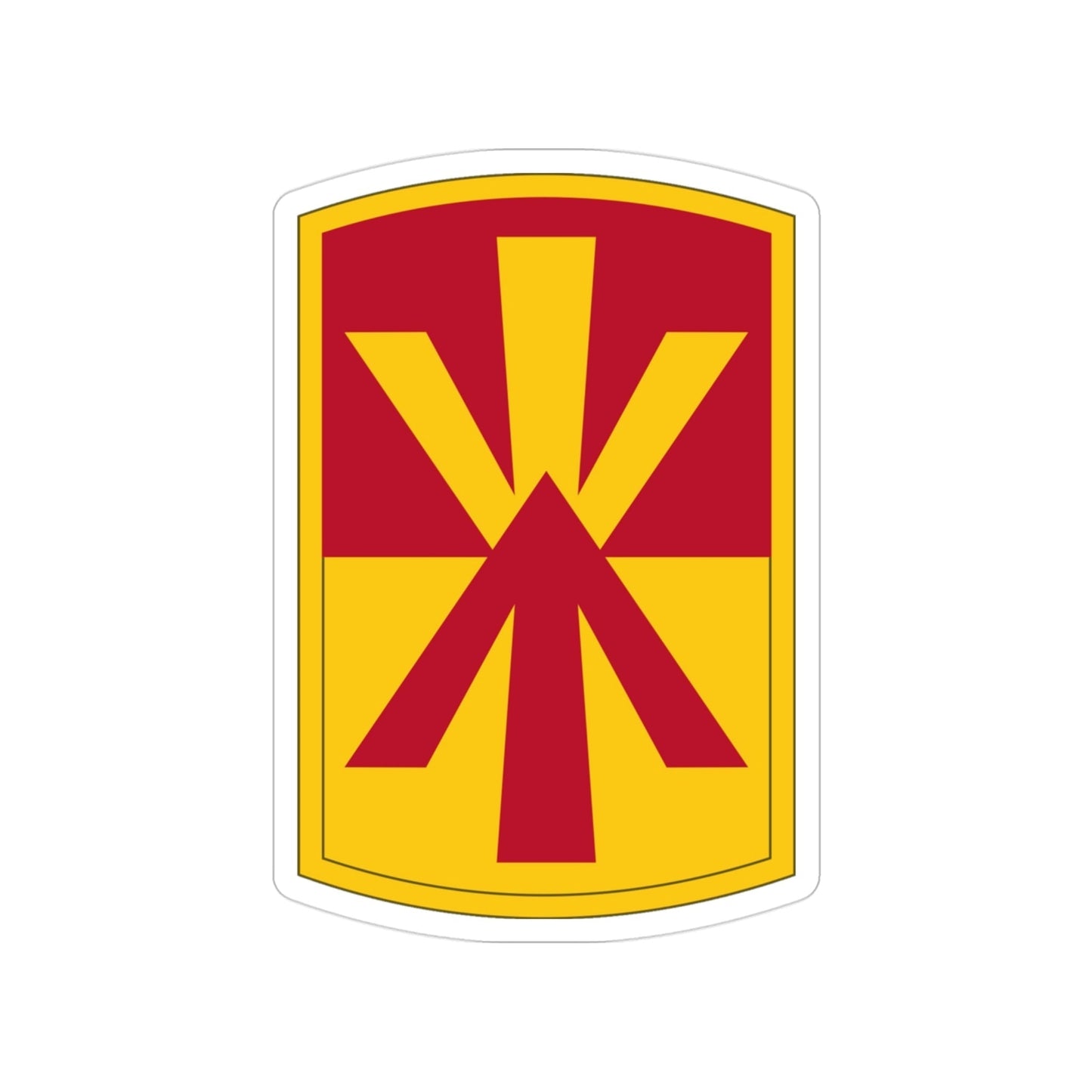 11th Air Defense Artillery Brigade (U.S. Army) Transparent STICKER Die-Cut Vinyl Decal-3 Inch-The Sticker Space