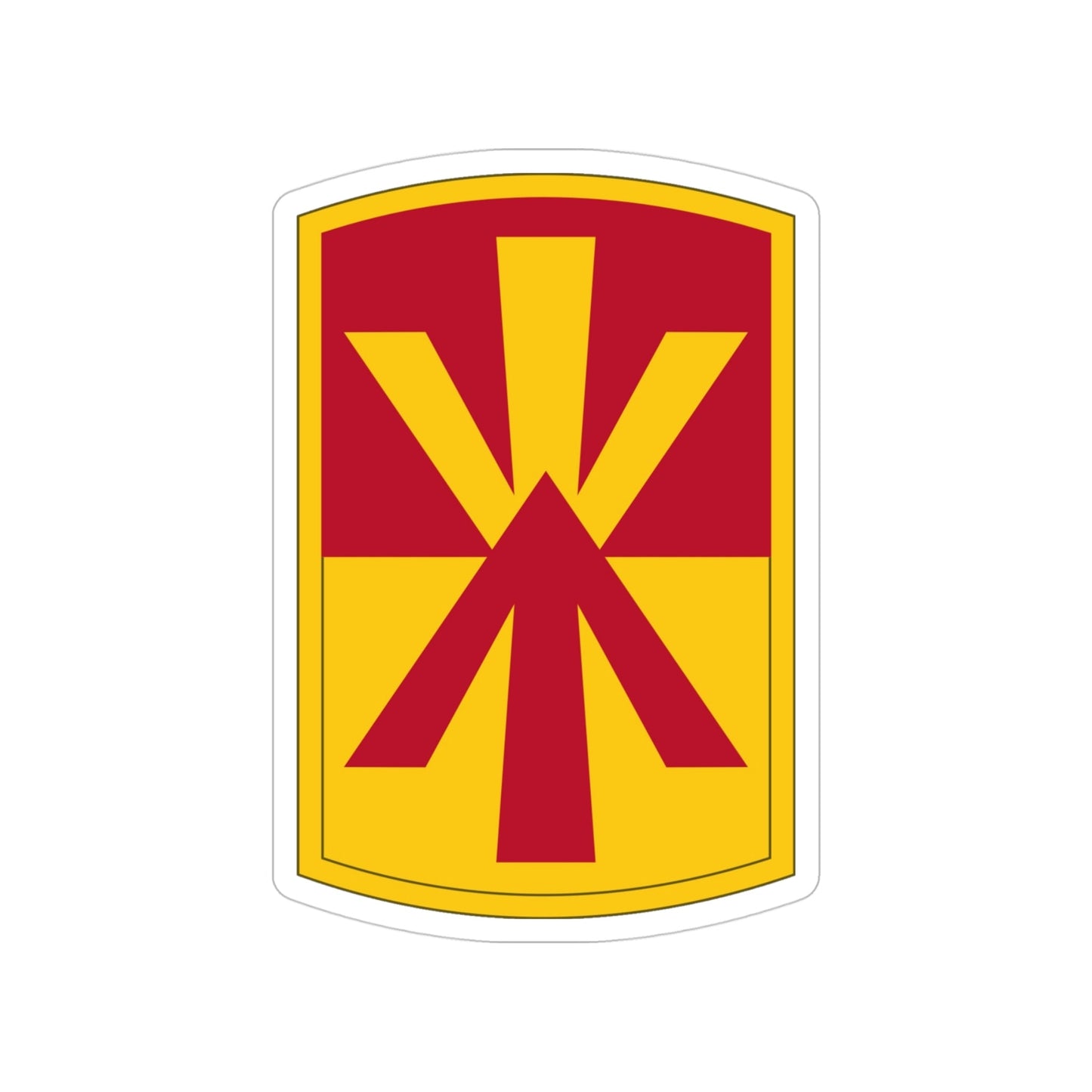 11th Air Defense Artillery Brigade (U.S. Army) Transparent STICKER Die-Cut Vinyl Decal-4 Inch-The Sticker Space