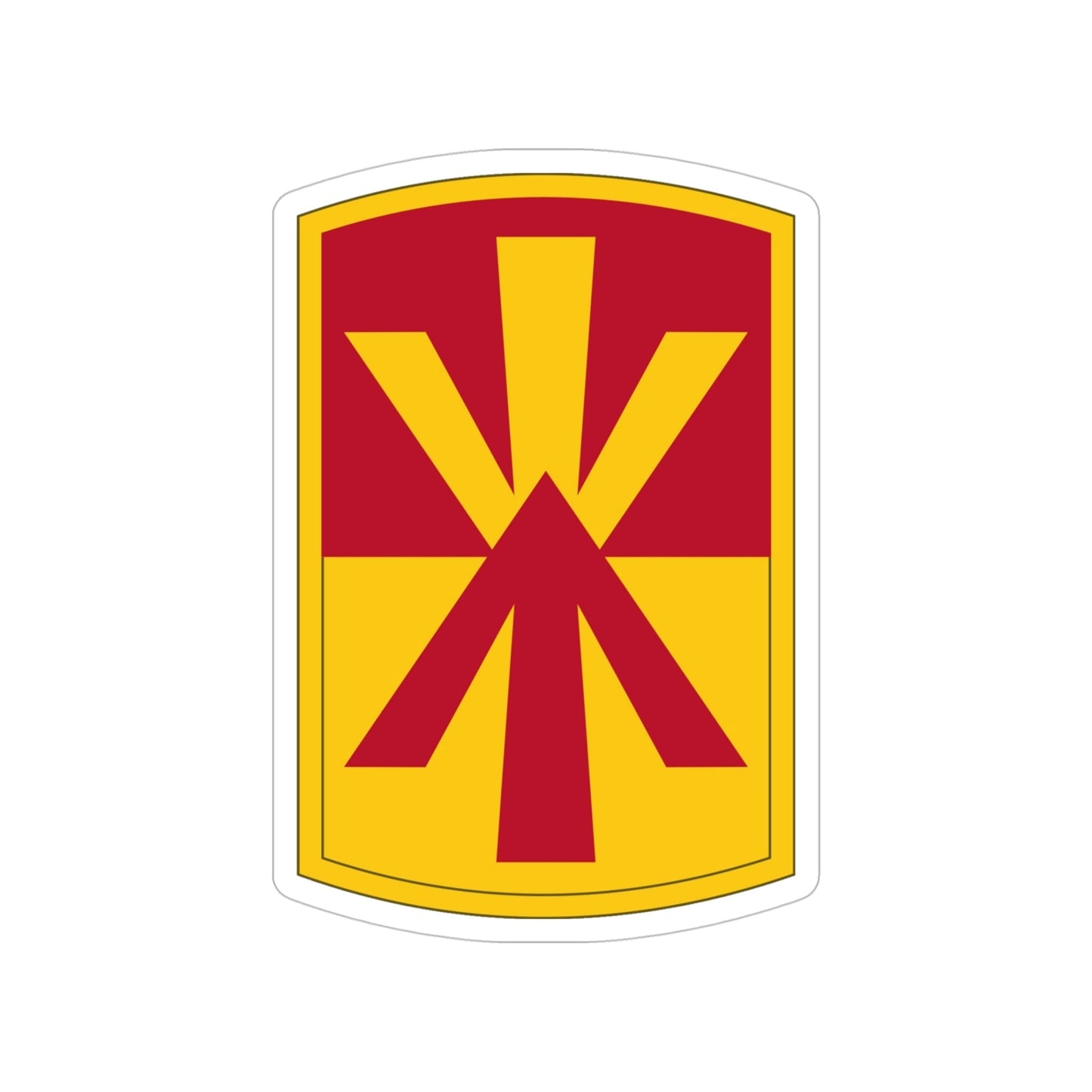 11th Air Defense Artillery Brigade (U.S. Army) Transparent STICKER Die-Cut Vinyl Decal-5 Inch-The Sticker Space