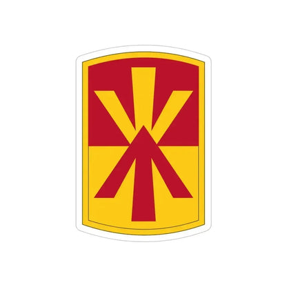 11th Air Defense Artillery Brigade (U.S. Army) REVERSE PRINT Transparent Die-Cut STICKER 6 Inch Die-Cut Transparent - The Sticker Space