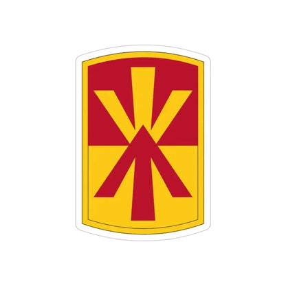11th Air Defense Artillery Brigade (U.S. Army) REVERSE PRINT Transparent Die-Cut STICKER - The Sticker Space
