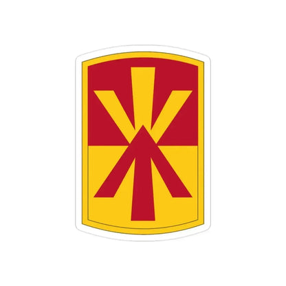 11th Air Defense Artillery Brigade (U.S. Army) REVERSE PRINT Transparent Die-Cut STICKER - The Sticker Space