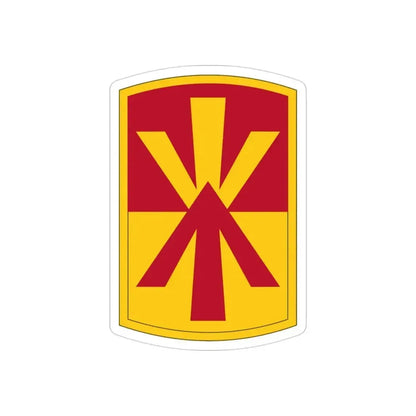 11th Air Defense Artillery Brigade (U.S. Army) REVERSE PRINT Transparent Die-Cut STICKER - The Sticker Space