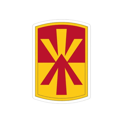 11th Air Defense Artillery Brigade (U.S. Army) REVERSE PRINT Transparent Die-Cut STICKER - The Sticker Space