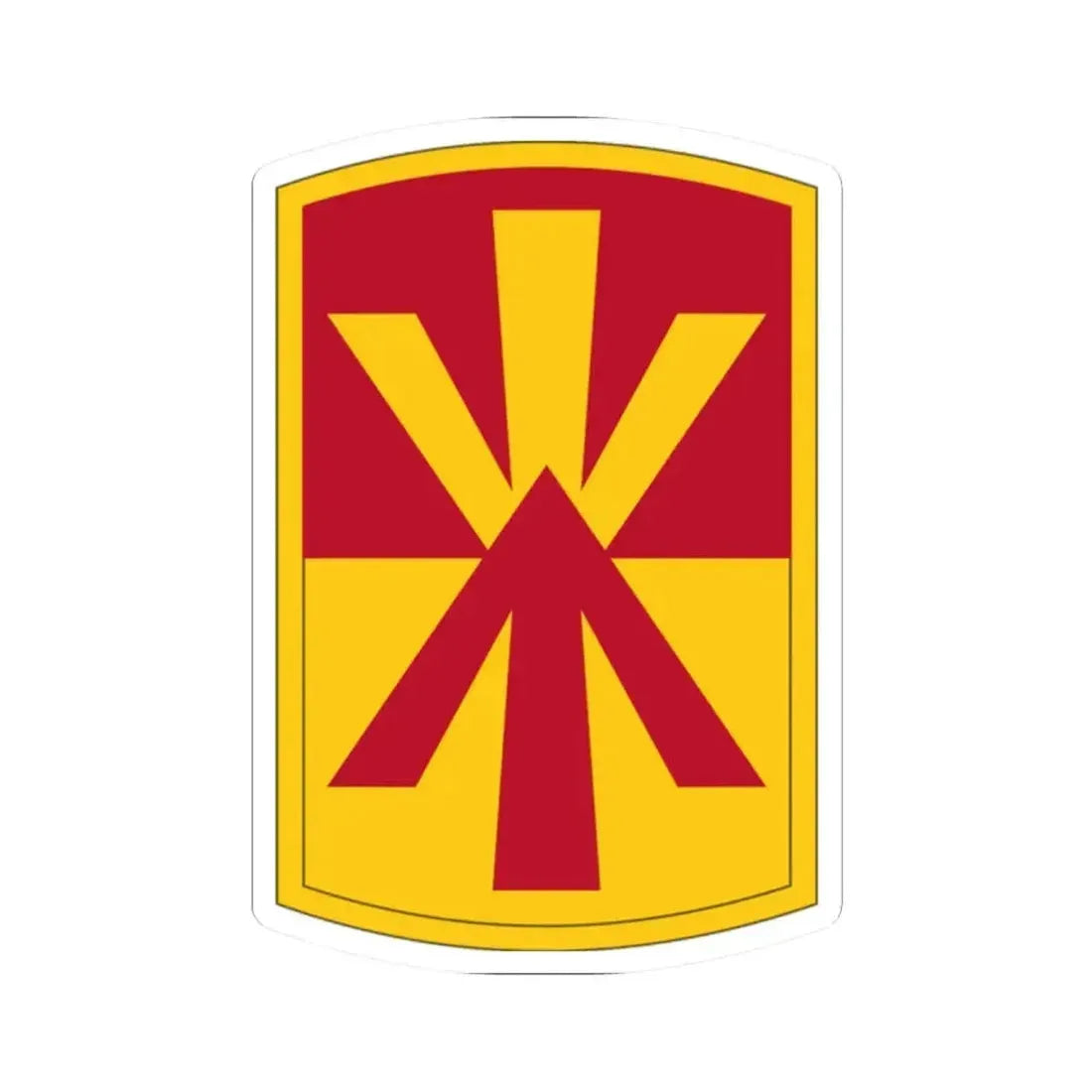 11th Air Defense Artillery Brigade (U.S. Army) STICKER Vinyl Kiss-Cut Decal 2 Inch White - The Sticker Space