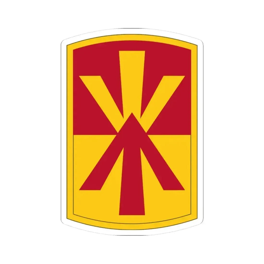 11th Air Defense Artillery Brigade (U.S. Army) STICKER Vinyl Kiss-Cut Decal 3 Inch White - The Sticker Space