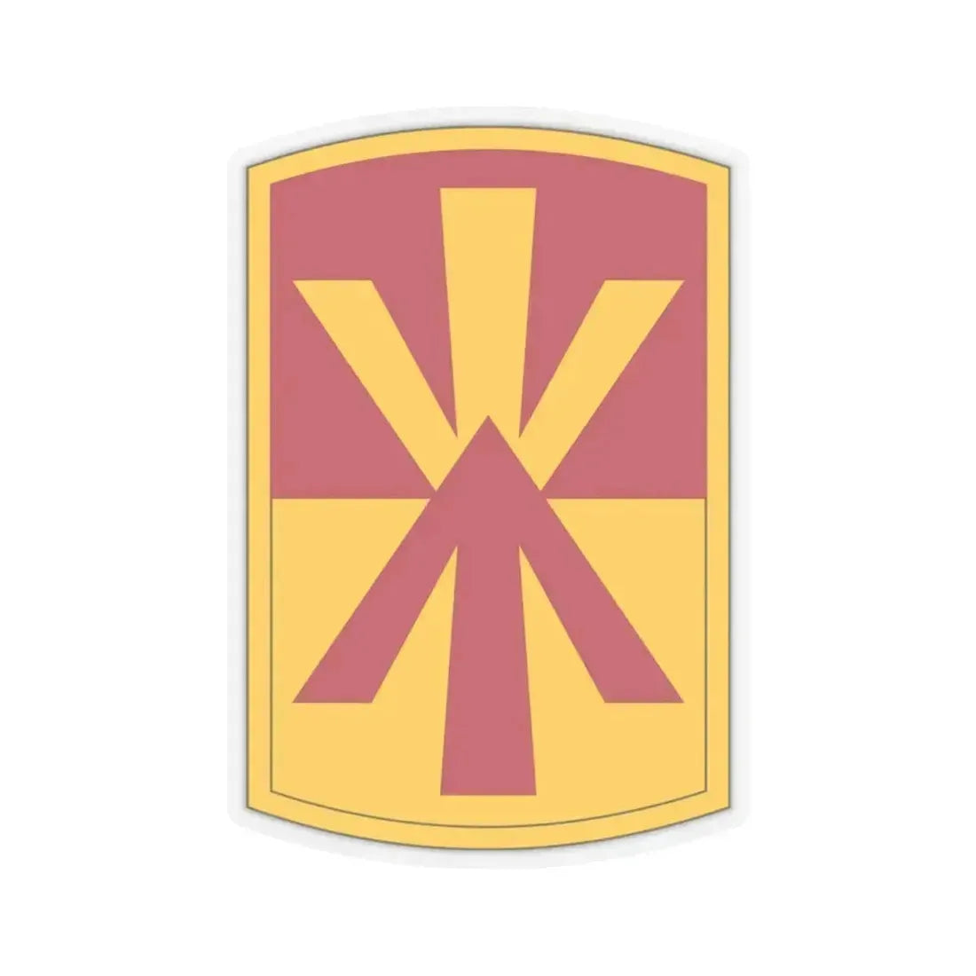 11th Air Defense Artillery Brigade (U.S. Army) STICKER Vinyl Kiss-Cut Decal 4 Inch Transparent - The Sticker Space