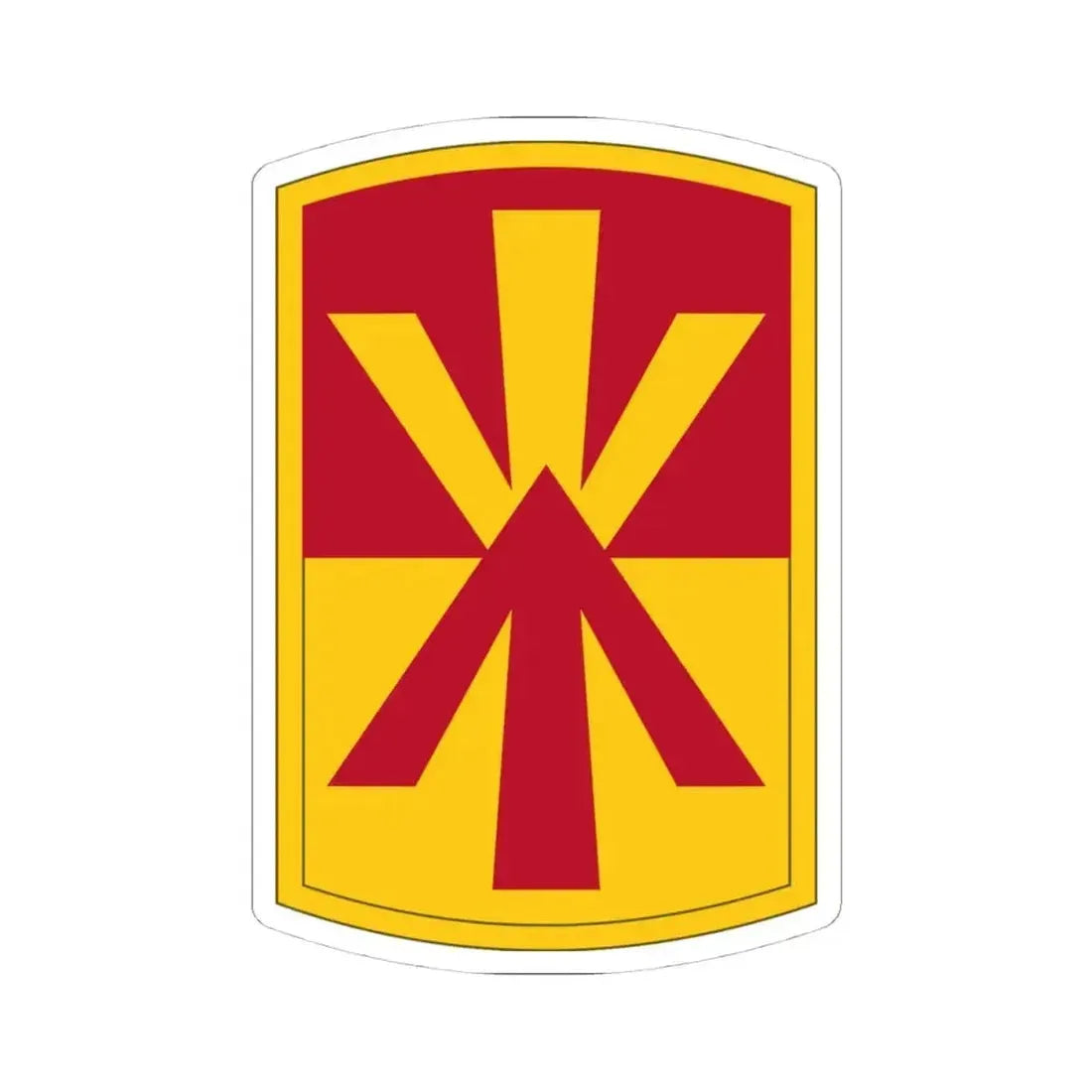 11th Air Defense Artillery Brigade (U.S. Army) STICKER Vinyl Kiss-Cut Decal 4 Inch White - The Sticker Space