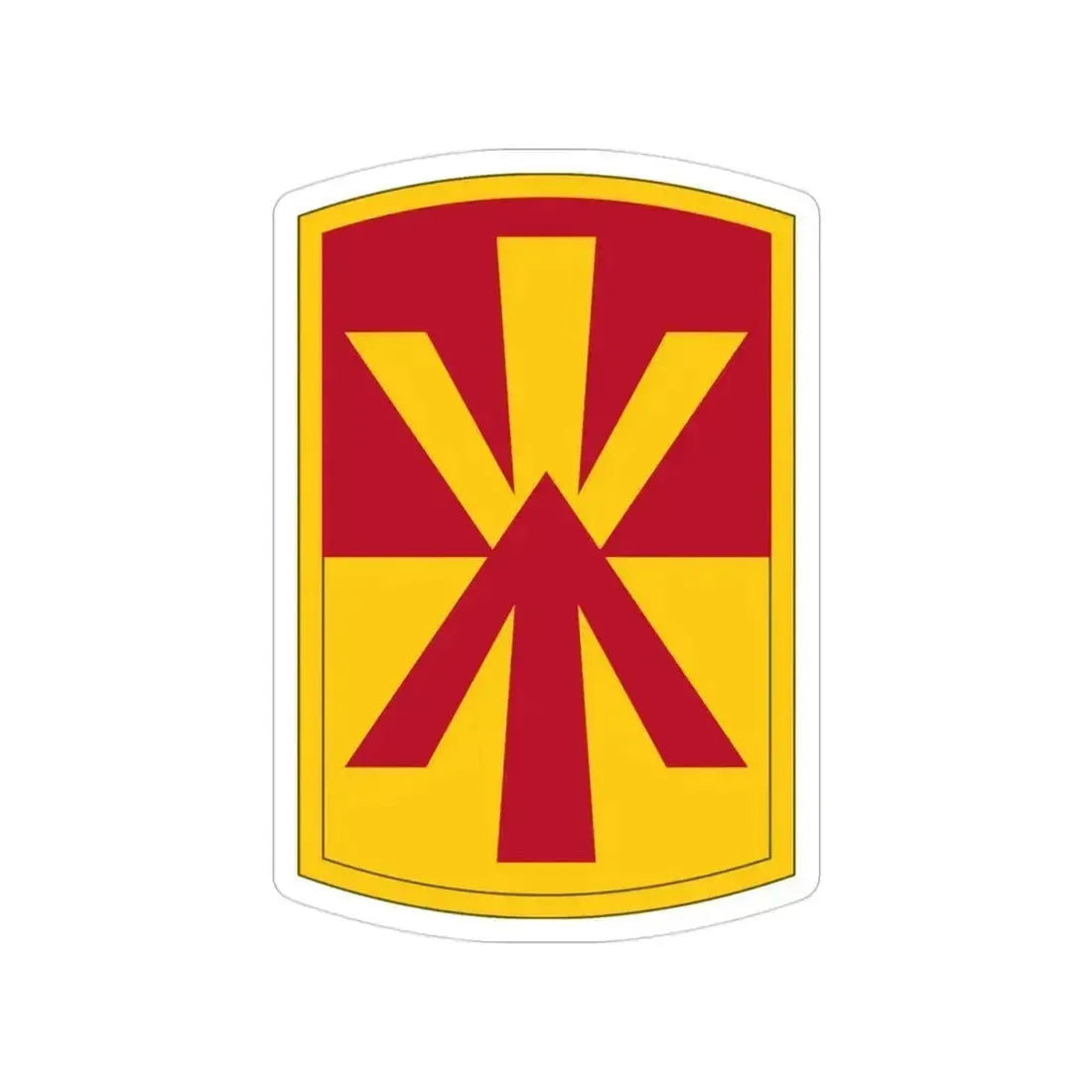 11th Air Defense Artillery Brigade (U.S. Army) Transparent STICKER Die-Cut Vinyl Decal 3 Inch - The Sticker Space