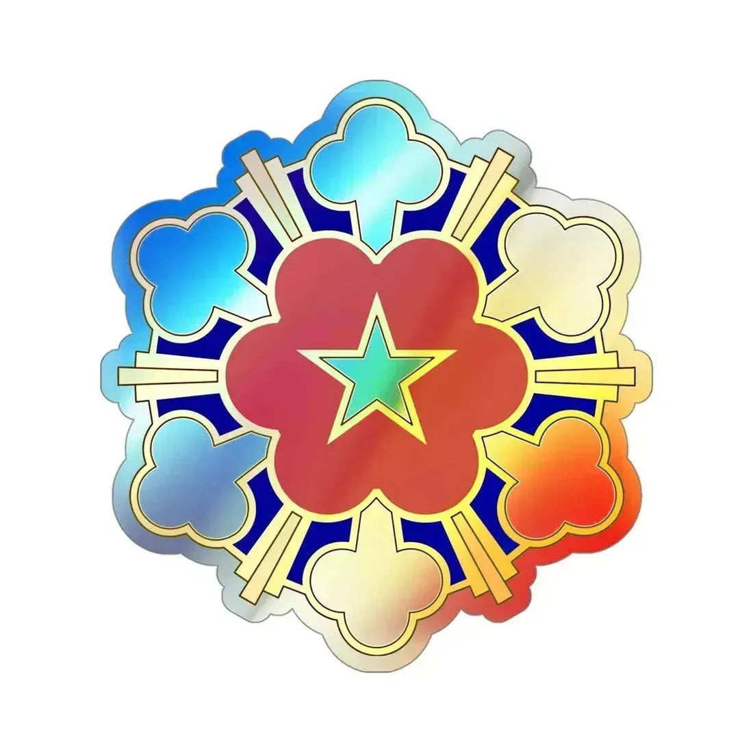 11th Air Defense Artillery Brigade v2 (U.S. Army) Holographic STICKER Die-Cut Vinyl Decal 4 Inch Holographic - The Sticker Space