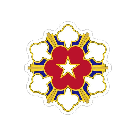 11th Air Defense Artillery Brigade v2 (U.S. Army) REVERSE PRINT Transparent Die-Cut STICKER 6 Inch Die-Cut Transparent - The Sticker Space