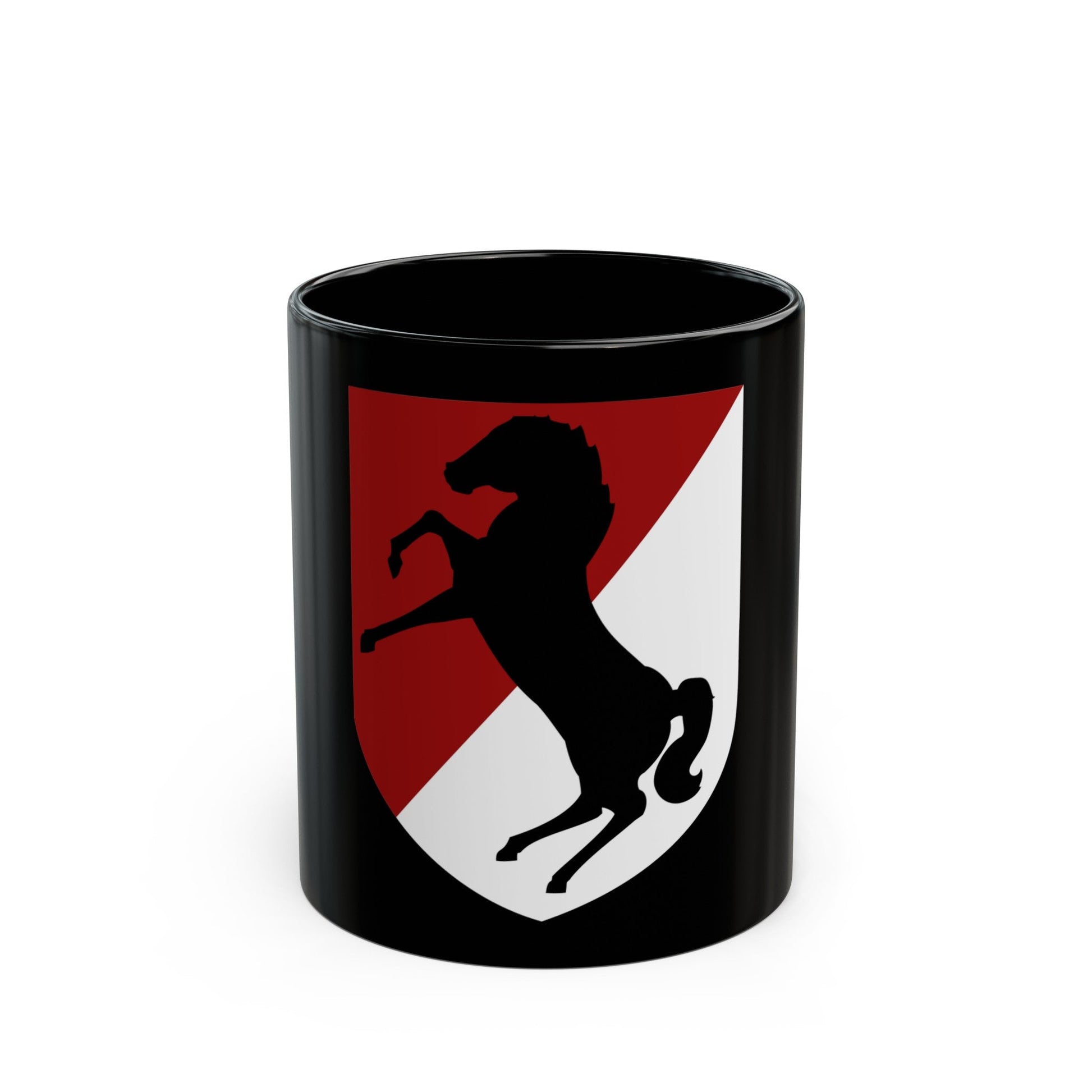 11th Armored Cavalry Regiment (U.S. Army) Black Coffee Mug-11oz-The Sticker Space