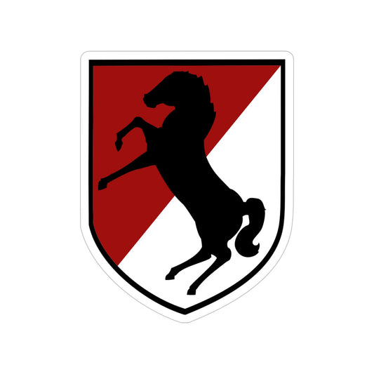 11th Armored Cavalry Regiment (U.S. Army) Transparent STICKER Die-Cut Vinyl Decal-6 Inch-The Sticker Space